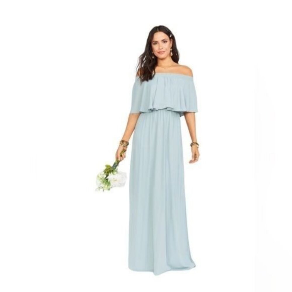 Show Me Your Mumu Hacienda Maxi Dress Silver Sage Crisp